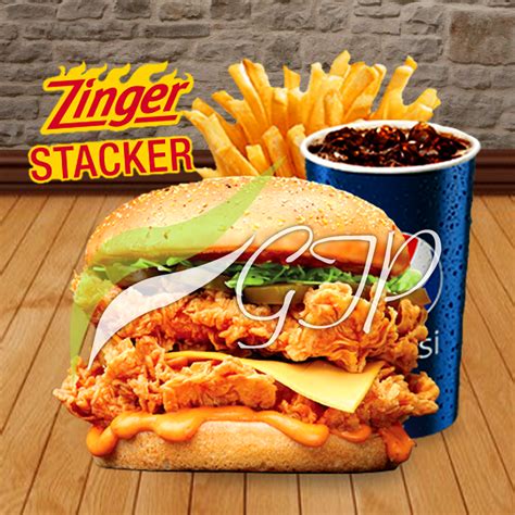 KFC Zinger Stacker Combo Meal