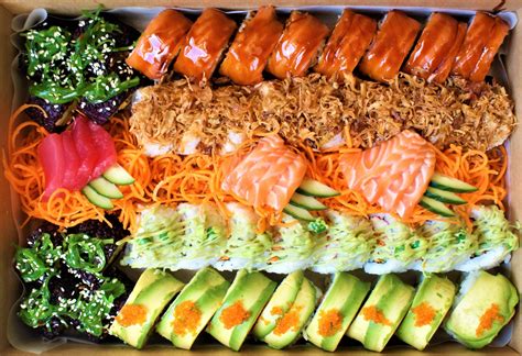 Deluxe Rainbow Sushi Sashimi Platter - Sushi At Work