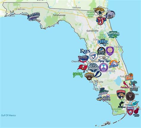 Sports Teams in Florida - Sport League Maps