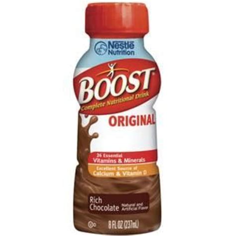 Boost 06753600 Nutritional Rich Chocolate Drink, Case of 24 - Walmart.com