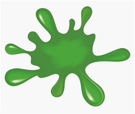 Green Paint Splat Clipart , Transparent Cartoons - Green Paint Splash ...