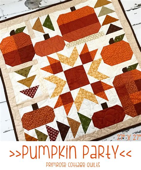 Pumpkin Quilt Block Free Pattern