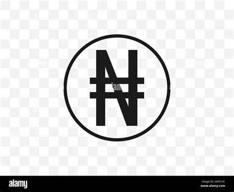 Nigerian Naira currency symbol. Vector illustration, flat design Stock ...