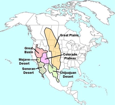 Geology Cafe.com | Desert map, Historical maps, Us geography