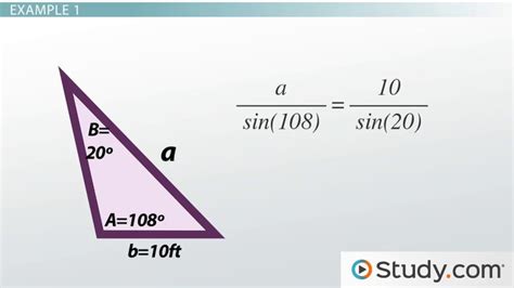 Law of Sines | Definition, Formula & Examples - Video & Lesson ...