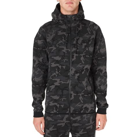 Nike Tech Fleece Camo Windrunner Medium Ash & Black | END. (US)