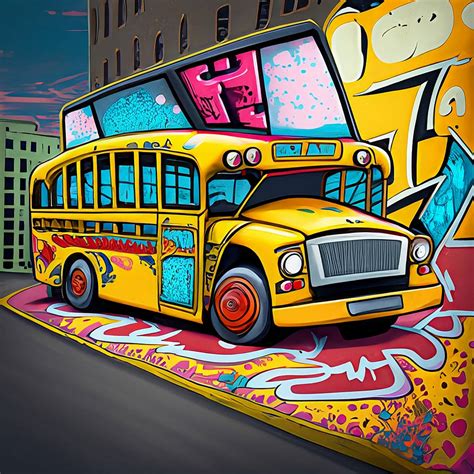 American Style School Bus Graffiti v1 by AGuyNamedCharlie on DeviantArt