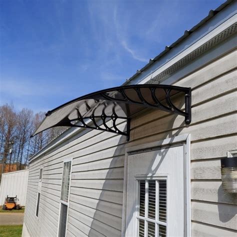 URHOMEPRO 39" x 39" Front Door Awnings Canopies, Modern Polycarbonate ...