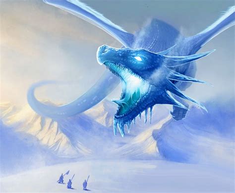 Ice Dragon Flying Drawing