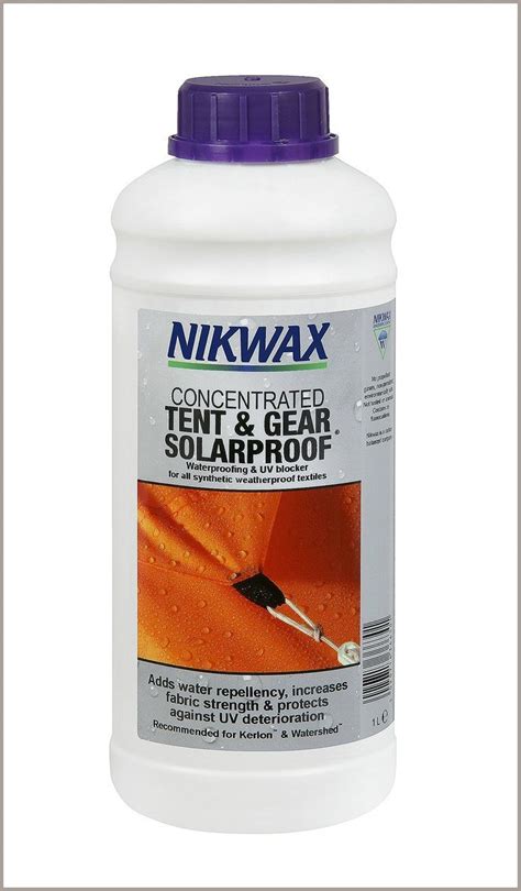 Nikwax Tent & Gear, Tent & Gear Solarproof, 1000ml, Waterproofing and ...