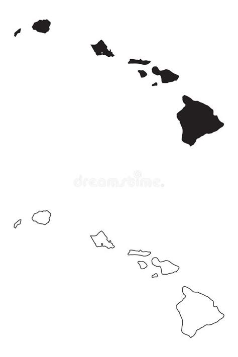 Outline Map Hawaii Stock Illustrations – 2,282 Outline Map Hawaii Stock ...