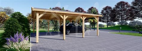 Car port wooden 6x6 20x20 UK free shipping | Carport, Carport kits ...