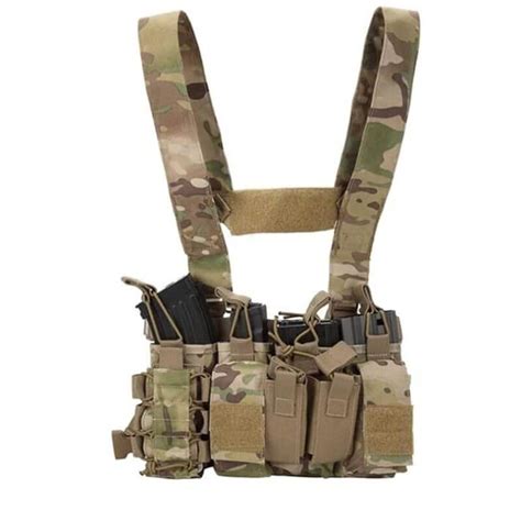 Tactical Chest Rig with 4 Molle Pouches - Military Tactical Chest ...