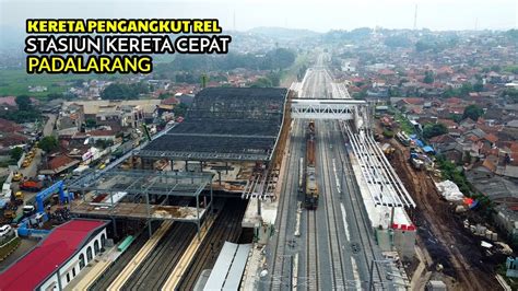 Kereta pengangkut rel di stasiun KERETA CEPAT Padalarang | High speed ...