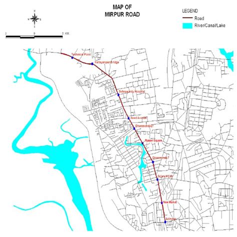 Route map of study arterial | Download Scientific Diagram