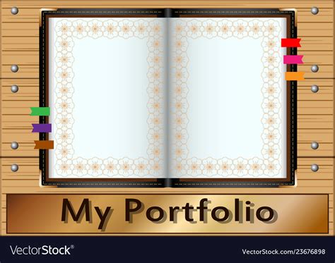 My portfolio Royalty Free Vector Image - VectorStock