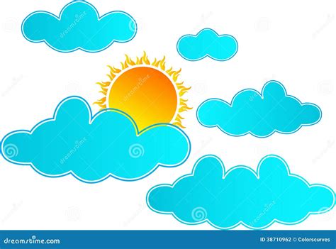 Sun Rising In Clouds Stock Photography - Image: 38710962