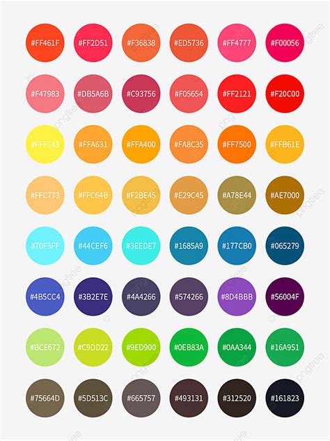 Color Chart Cmyk Design Color Code Palette Template Download on Pngtree