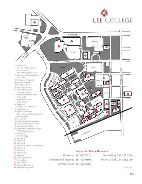 Leeward Community College Campus Map - Table Rock Lake Map