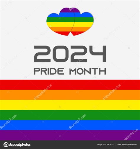 Pride Month 2024 2024 Pride Month Flag Website Banner Lgbtq Stock Photo ...