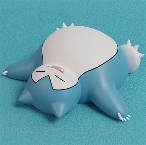 STL file Pokemon - Sleeping Snorlax 🐉・3D print design to download・Cults