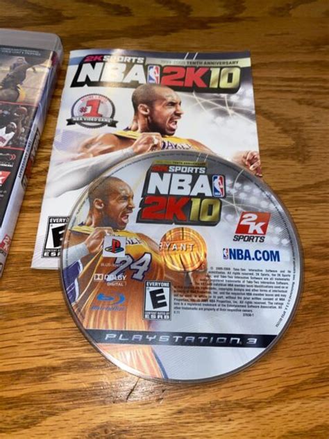 NBA 2K10 NBA2K10 Sony PlayStation 3 2009 PS3 10TH ANNIVERSARY KOBE ...