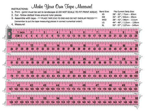 Mm Tape Measure Printable