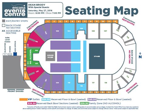 Seating Charts | Encana Events Centre – Dawson Creek's Entertainment Centre