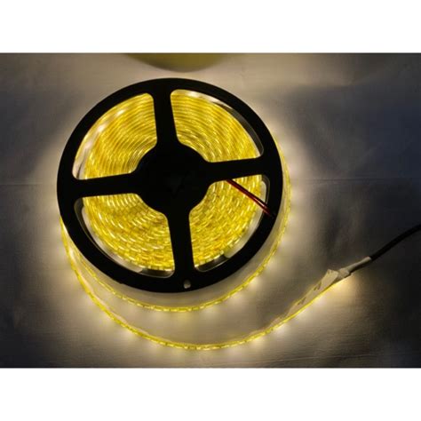 12V Warm White 5M smd5050 led strip lights silicon coated for ceiling ...