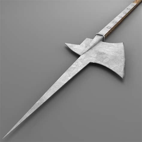 3d halberd polearm