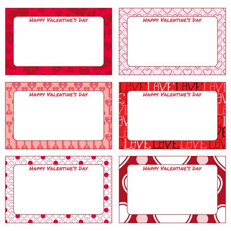 Valentine's Gift Tags Template - 10 Free PDF Printables | Printablee