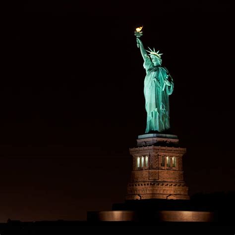 Statue Of Liberty At Night Stock Photos, Pictures & Royalty-Free Images ...