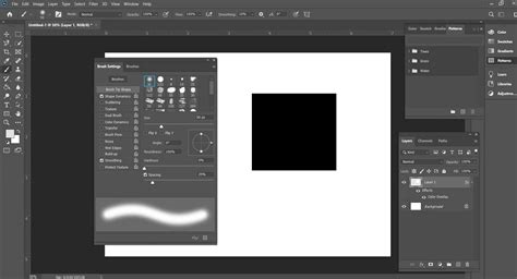 What is a square photoshop brush, and how to make it - Fixipixi