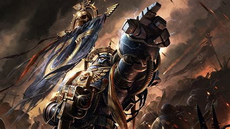 Warhammer 40k, ultramarine, artwork, strong, Games, HD wallpaper | Peakpx