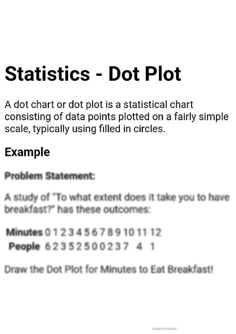 SOLUTION: Dot plot statistics - Studypool