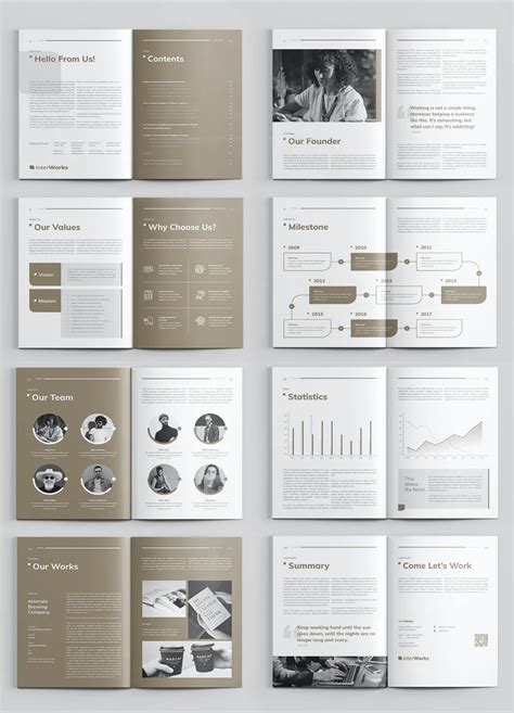 Company Profile Template InDesign | Brochure design layouts, Company ...