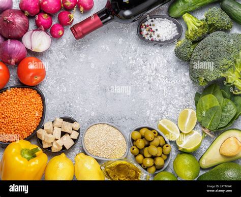 Colorful food background Stock Photo - Alamy