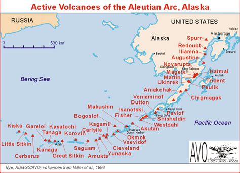 Alaska Volcano Map | Volcano