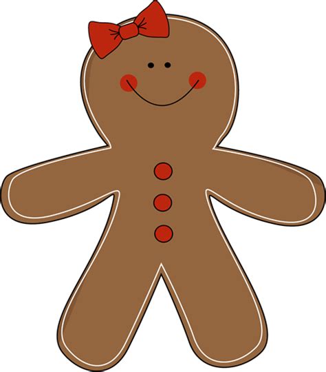 Gingerbread Girl Clip Art - Gingerbread Girl Image