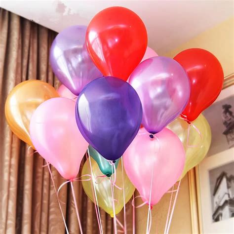 100pcs 9 Colors Latex Balloons for Party Birthday Wedding Engagements ...