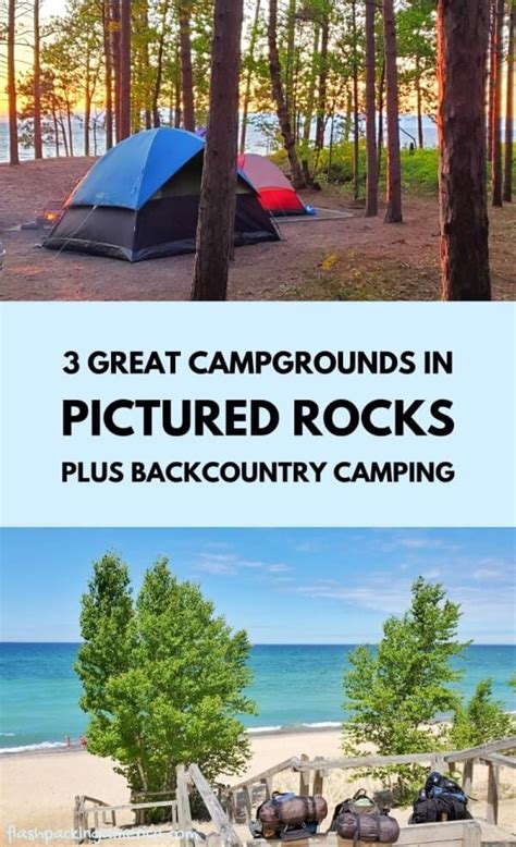 Best Pictured Rocks campgrounds (views!) 🌳 Camping in Pictured Rocks ...