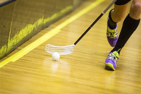 Floorball ball and shoes stock image. Image of goals, floor - 1071957