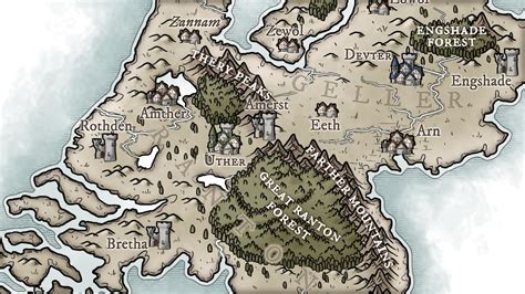 Fantasy Maps in Photoshop Part IV: Colour and Details | Daniel Hasenbos ...