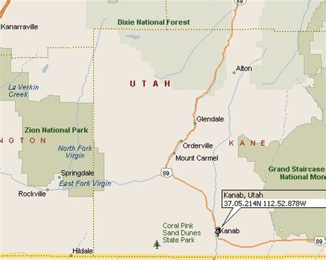 Kanab, Utah Map 1