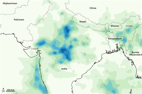 India Flooding Map