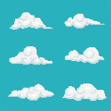 Pixel Clouds Images - Free Download on Freepik