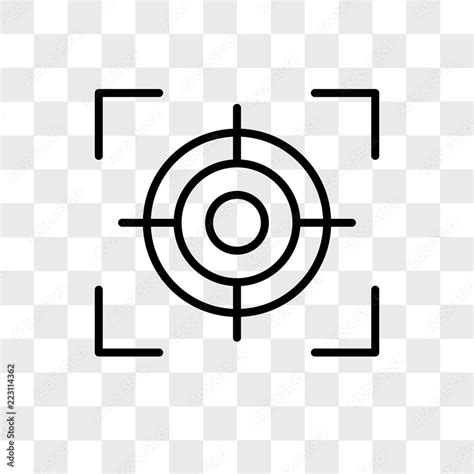 Focus vector icon isolated on transparent background, Focus logo design ...