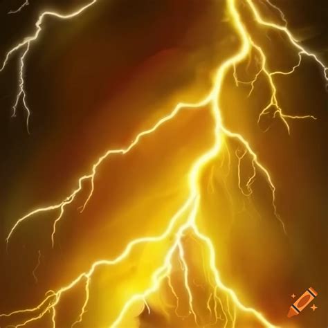 Yellow background with lightning bolts on Craiyon