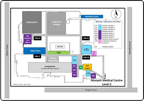 Monash Hospital Clayton Map - Map Of The Middle East