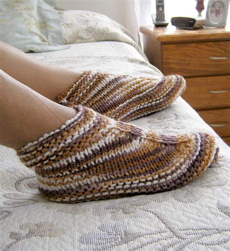 Easy Knitted Slippers Free Pattern